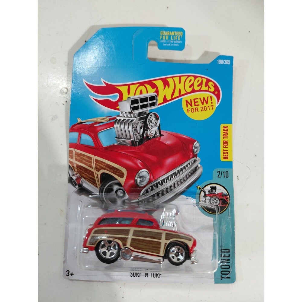 NIP Hot Wheels Tooned  1:64 Diecast Surf N Turf Woody Wagon Classic Car B
